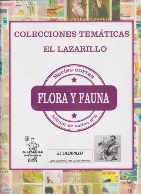 Albun De Sellos Nº 3 Fauna Y Flora .Series Cortas .Ideal Iniciacion + Regalo.