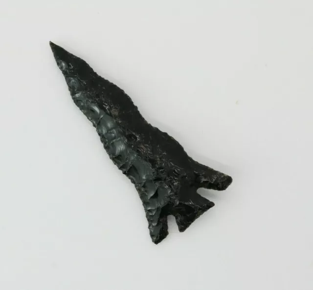 TED ORCUTT NORTHWEST COAST OBSIDIAN FLINT EXOTIC POINT - RARE - CIRCA 1900's