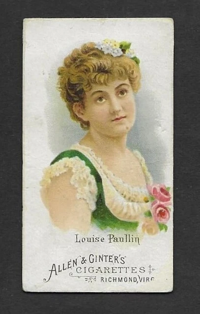 Rare Card 1888 - Allen & Ginter The World's Beauties - Louise Paullin
