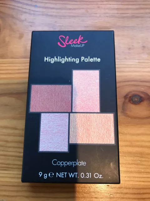 Sleek MakeUp Highlighting Palette, Copperplate, 9g NEW