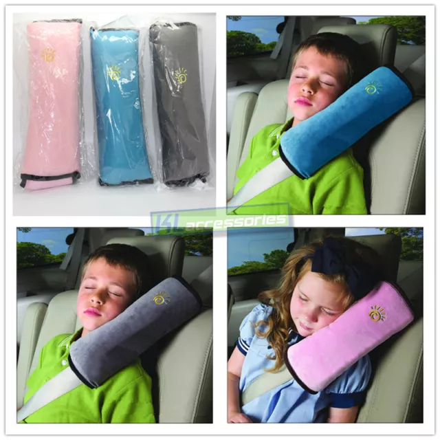 2x Children Kids Safety Seat Belt Cushion Pillow Harness Pad Shoulder Cover