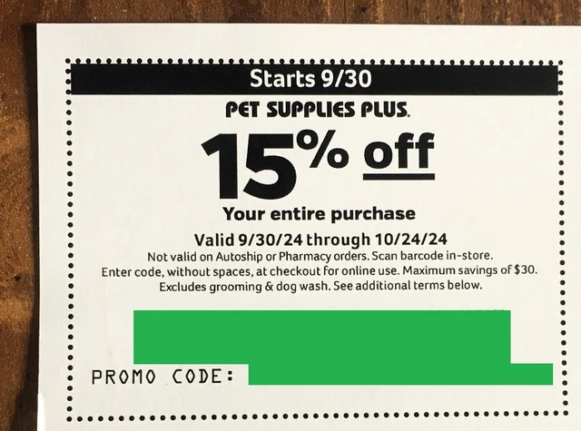 Pet supplies plus grooming coupon outlet