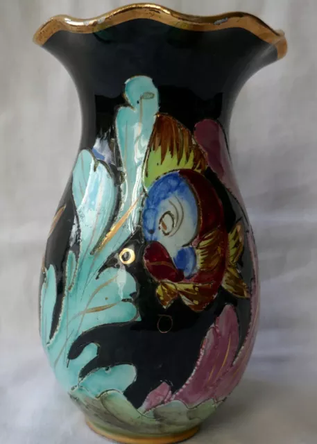 Monaco Kerina,  Vase Art Deco Ancien ,Poissons