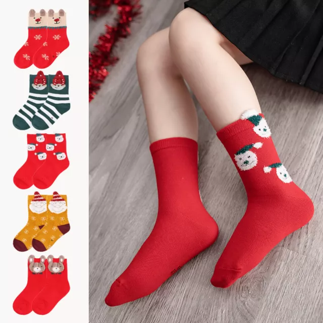 Child Socks All Ages, Xmas Socks Christmas New Year Socks, Comfortable And Cute