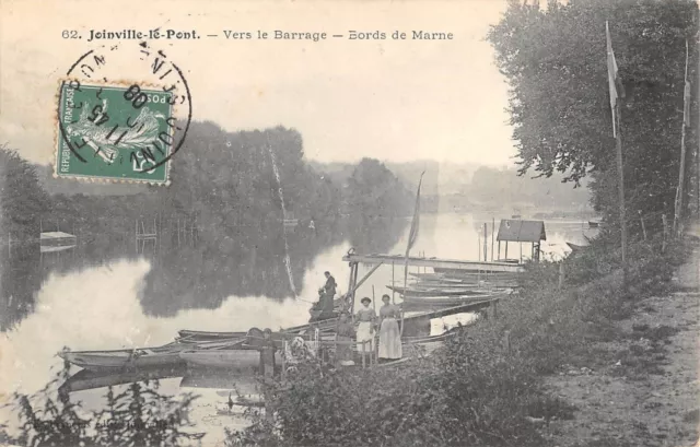 Cpa 94 Joinville Le Pont / Vers Le Barrage / Bords De Marne