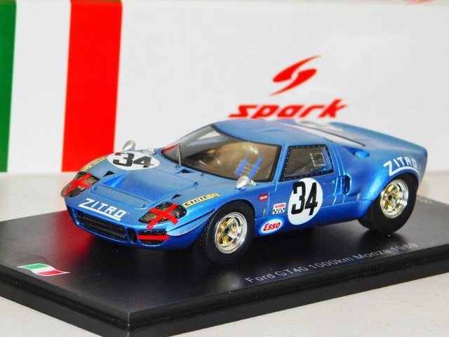 SPARK 1/43 – FORD GT40 – 1000 KM DU NÜRBURGRING 1969 – Édition SG818 – Maquette Résine De Collection