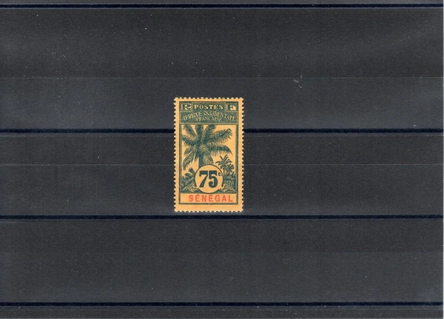 Timbre Senegal France Colonie 1906 N°43 Neuf* Mh