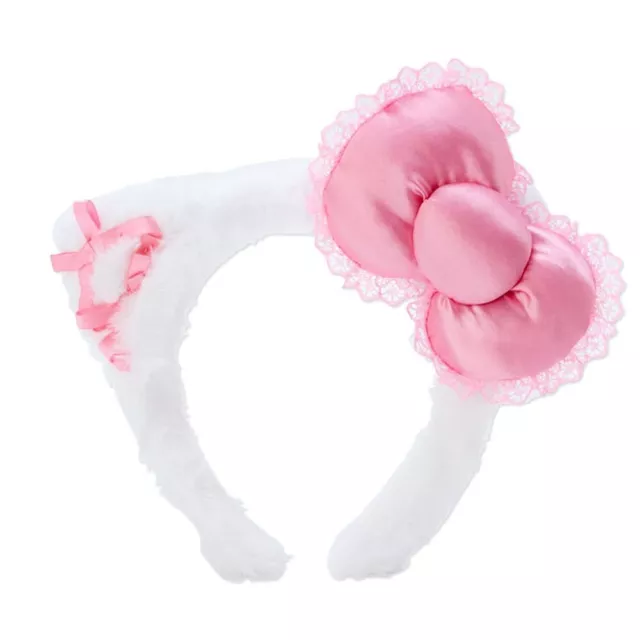 Sanrio Hello Kitty Headband Cosplay Cat Ear Pink Ribbon Cute Kawaii Japan F/S