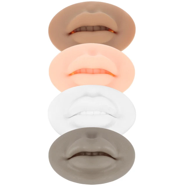 Modulo 3d Maschera Labbra Manichino Labbra Modello Silicone Bocca Modello Finta Pelle 4 Pz