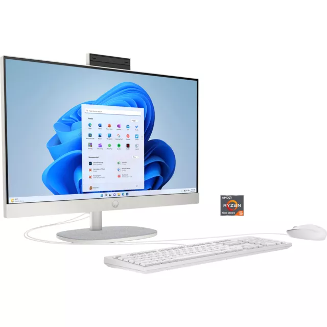 HP All-in-One 24-cr0006ng, PC-System, weiß