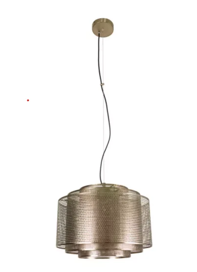 Debenhams 'Lars' Messing Effekt Metallnetz Anhänger Deckenleuchte 3 Lichter UVP £200
