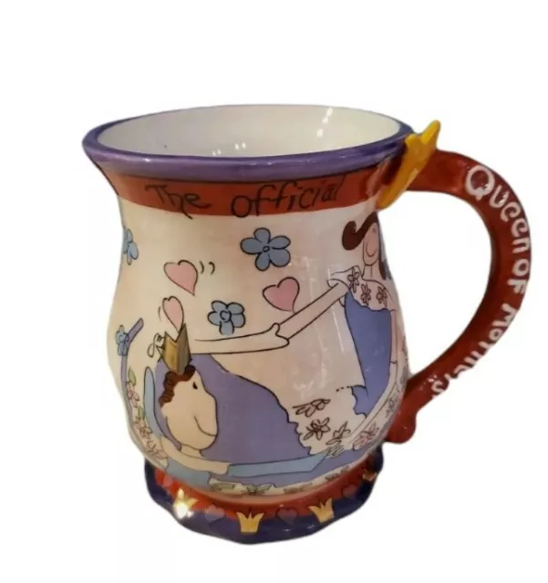 Blue Sky Clayworks Queen of Mothers Mug Coffee Tea Cup Mug Queen for a Day