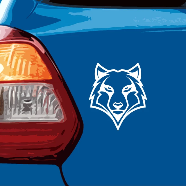 Wolf face Animal Nature 5-7 year vinyl Decal car sticker