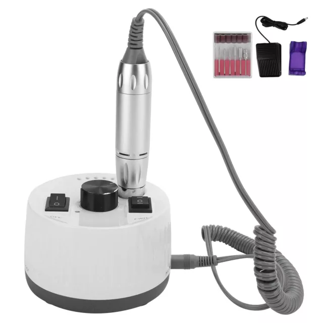 (UK Plug) 30000RPM Nail Drill Machine électrique Réparer Ongle Polissant