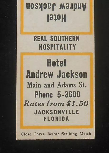 1930s Hotel Andrew Jackson Rates from $1.50 Southern Hospitality Jacksonville FL