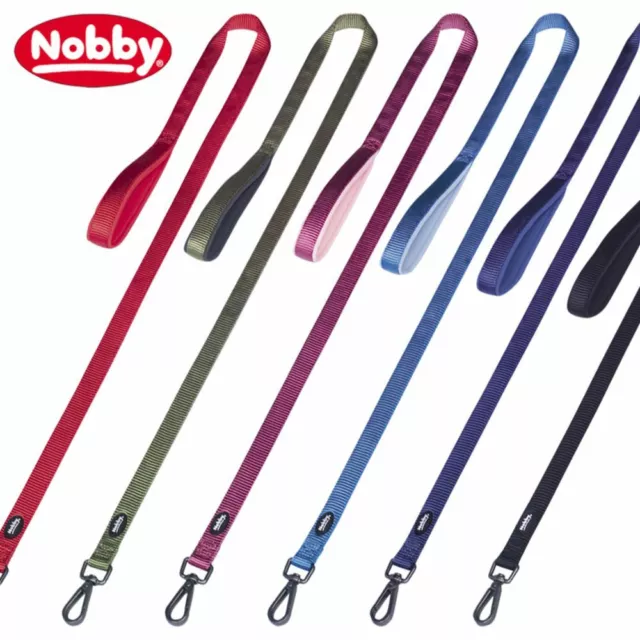 Nobby Leine CLASSIC COMFORT 120 cm lang - 15/20/25 mm breit - Nylon Hundeleine
