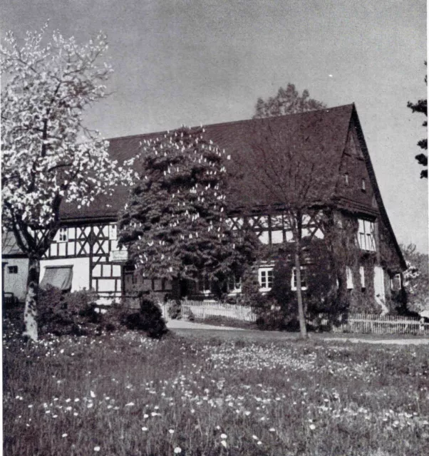 Fischbach/ Karpniki- Fachwerkhaus mit Umgebinde (Riesengebirge) 1931