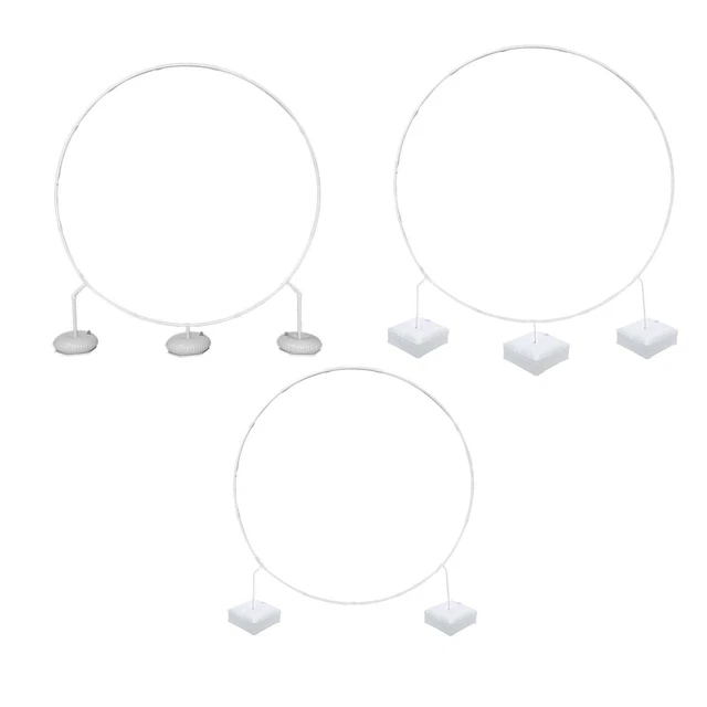 Support Cercle Mariage Doré 1,5m – Cadre Rond Amovible 4 Anneaux Métal, Arche Photo, Décoration Allée, Table, Scène Mariage