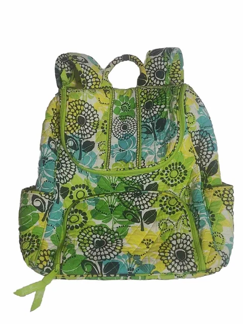 VERA BRADLEY RETIRED Limes Up Quilt Campus Backpack School  display picture 3