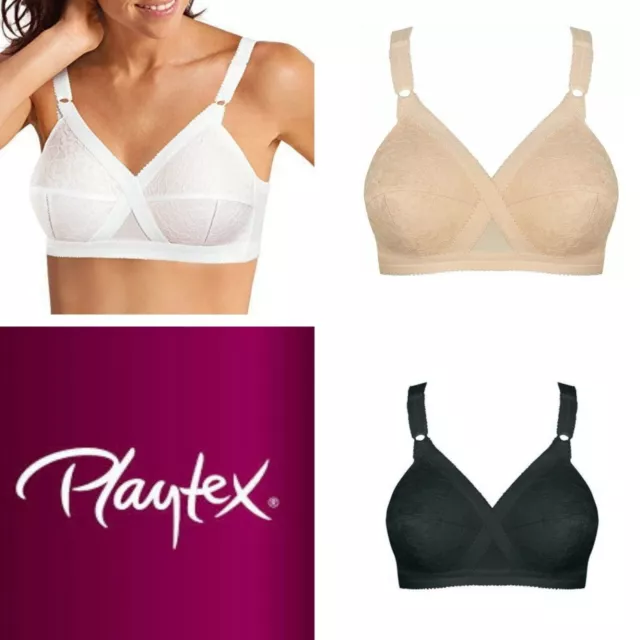 Playtex Cross Your Heart Bra P0556 Non Wired Non Padded Supportive Lingerie