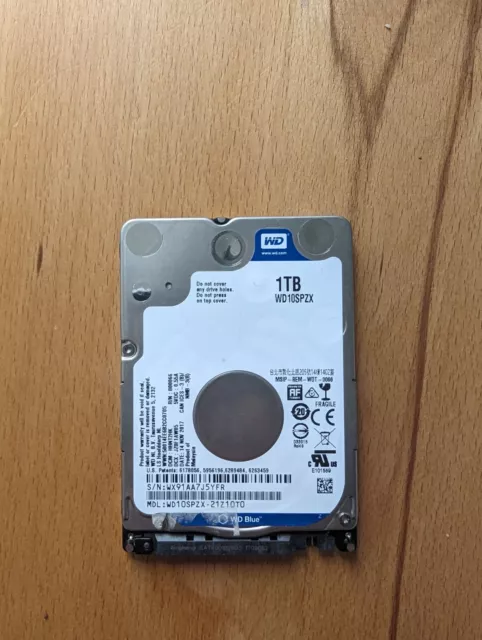 Western Digital WD Blue 1TB SATA 3, 2,5 Zoll Interne Festplatte (WD10SPZX)