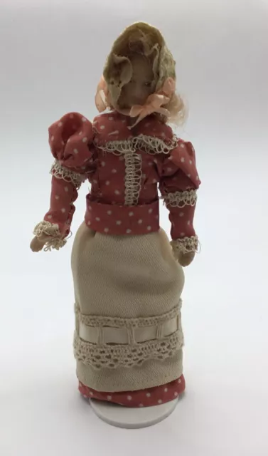 Dolls House Lady Wearing Spotted Top