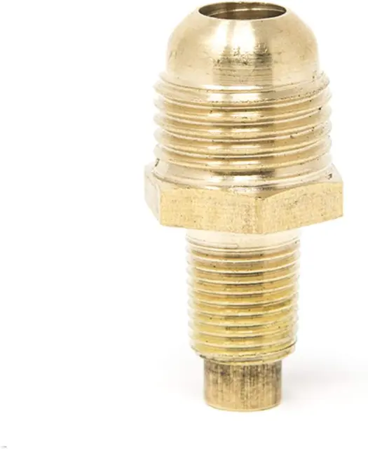 Orifice Connector Brass Tube Fitting 3/8" Flare X 1/8" Mnpt or Male Pipe Gas One