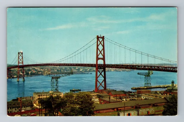 Halifax-Nova Scotia, Angus L McDonald Mem Bridge, Vintage Postcard