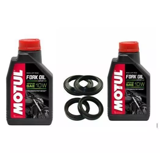 Fork Oil Seals + Motul Oils Yamaha WR 125 X Supermoto 2009-2014