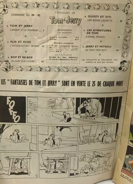 Fantaisies de Tom & Jerry - l'argent et le bonheur - mensuel n°42 ---- 2