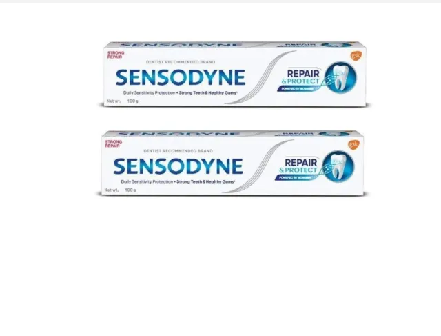 Sensodine Tooth paste Repair &Protect with Novamin 100 gram x 2  ( Pack of 2 )