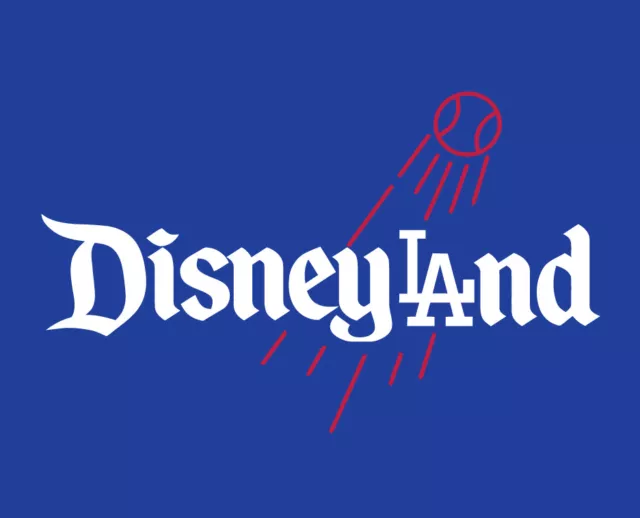 Disneyland LA shirt Mickey Mouse Disney World Los Angeles Dodgers Magic Kingdom