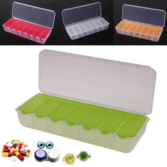Grandi custodie per pillole da viaggio contenitore tablet portatile 7 giorni scatola per medicinali