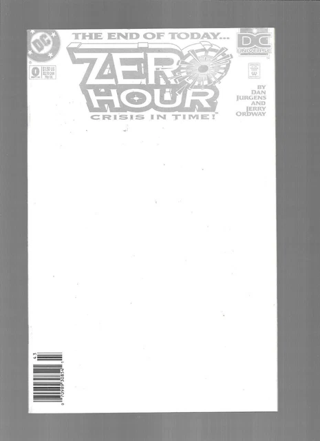 Zero Hour Crisis In Time 0 Newsstand 3 4 Month Sampler Lot Of 4 Comic Books Dc