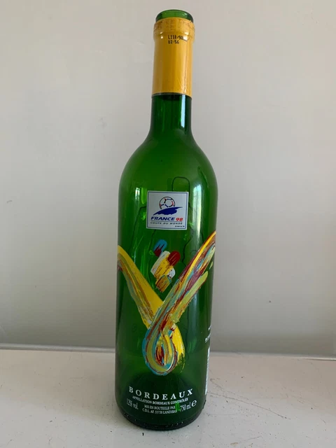 Bouteille Vin De Bordeaux – Souvenir Coupe Du Monde France 1998 (75cl, 12°)