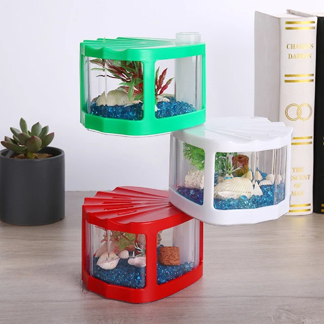 Fish Tank Exquisite Workmanship Reliable Small Betta Fish Tank Smell-less