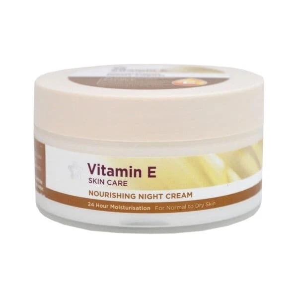 Vitamin E pflegende Nachtcreme 100ml 24H Feuchtigkeitsversorgung für normale bis trockene Haut
