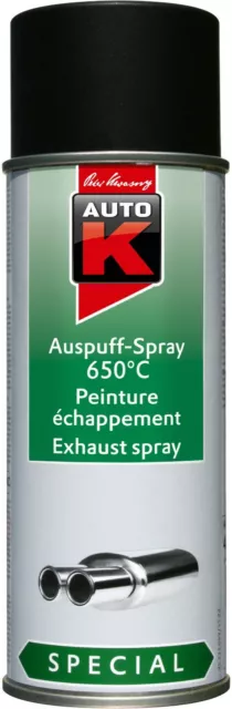 hitzefest 650°C schwarz Lackspray Sprühlack Auspufflack Motorlack K233099