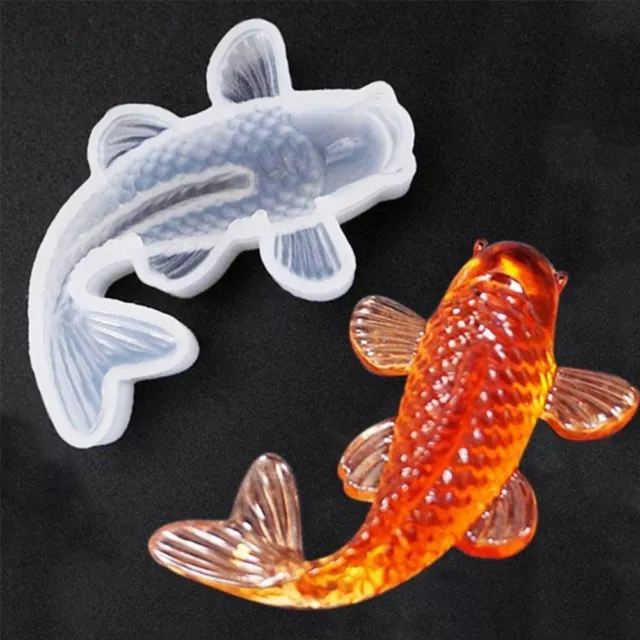 Koi Fish Silicone Jewelry Resin Making Epoxy Mold Casting Mould  DIY Craft Tool