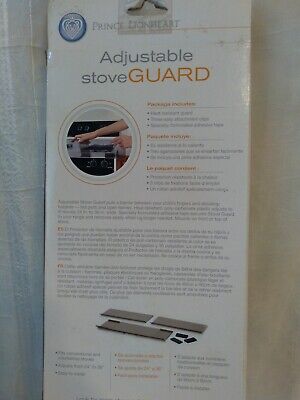 NEW Prince Lionheart Shield-A-Burn Adjustable Stovetop Oven Stove Guard Safety 3