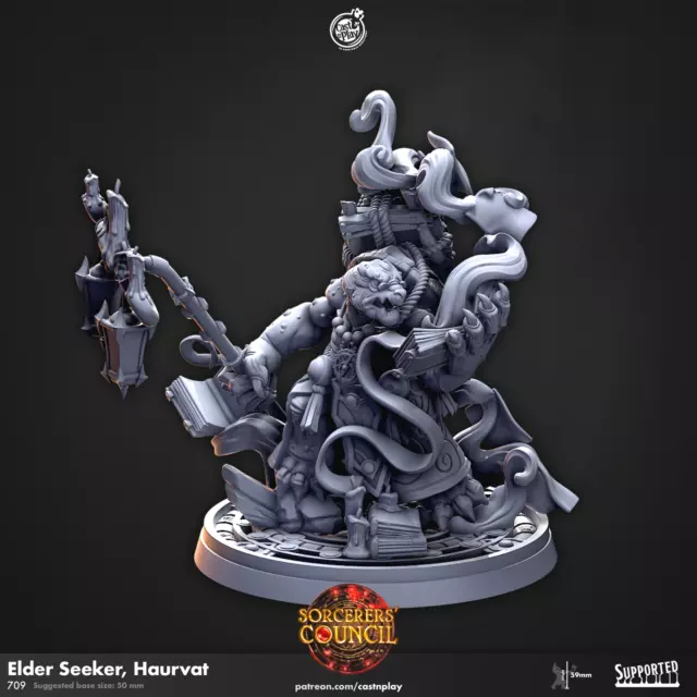 Elder Seeker Haurvat | Consiglio degli stregoni | miniatura fantasy | cast n gioco