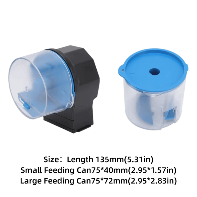 BLUE AUTOMATIC FISH Feeder Auto Fish Food Dispenser Aquarium $28.50 ...