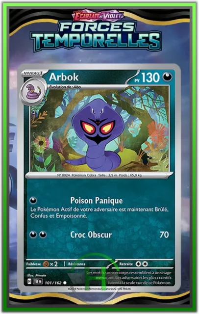 Arbok - EV5:Forces Temporelles - 101/162 - Carte Pokémon Française Neuve