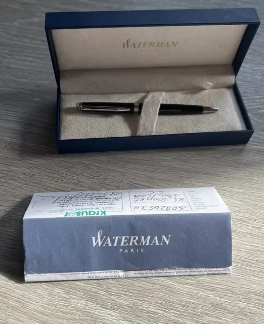 Waterman Paris Expert Kugelschreiber Hemisphere Zertifiziert Schwarz Geschenkbox