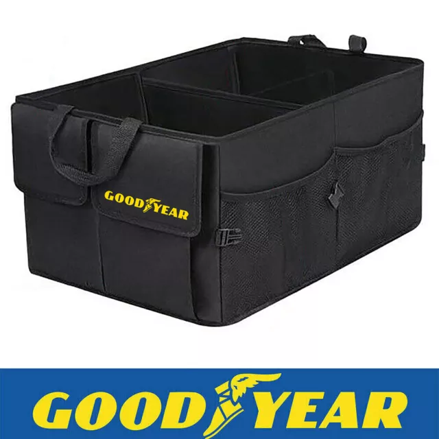 GOODYEAR HEAVY DUTY Collapsible Car Boot Organiser Tidy Storage Box Foldable  £13.99 - PicClick UK