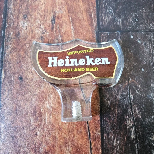 VINTAGE HEINEKEN BEER Tap Handle Large Shoe Lucite Brown Imported