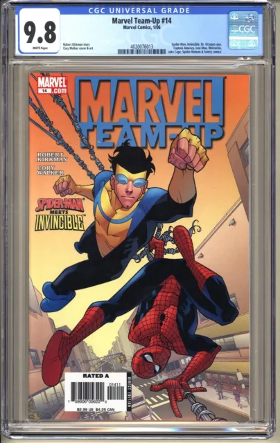 Marvel Team-Up #14  CGC 9.8 WP NM/MT  Comics 2006 Spider-Man Invincible Kirkman
