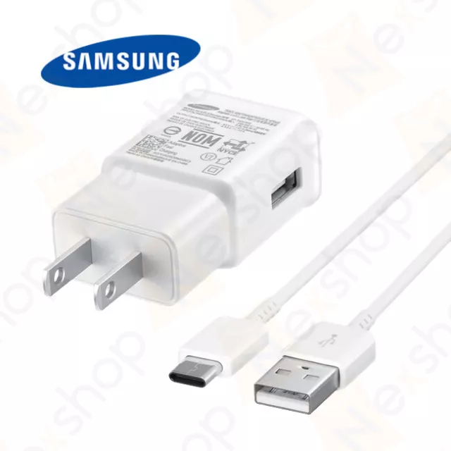 Original Samsung Galaxy S8 S9 Plus Note 8+ Fast Wall Charger & USB Type-C Cable