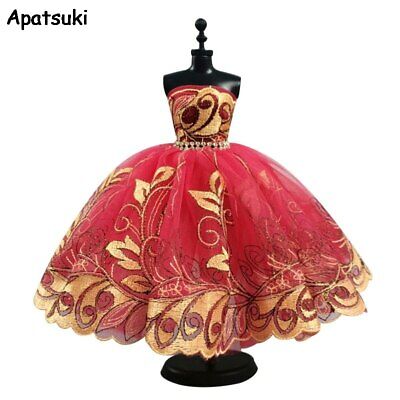 High Quality Red Ballet Dress For 11.5" Doll Outfits 1/6 Accessories Clothes