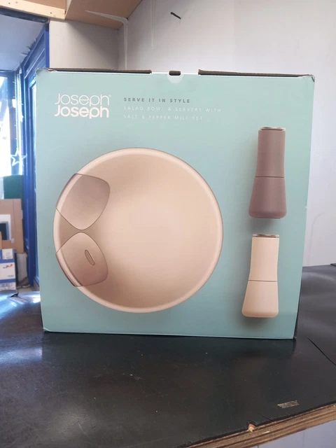 Joseph Joseph Salad Bowl Salt Pepper Milltop Serve it in Style Set Kitchenware N